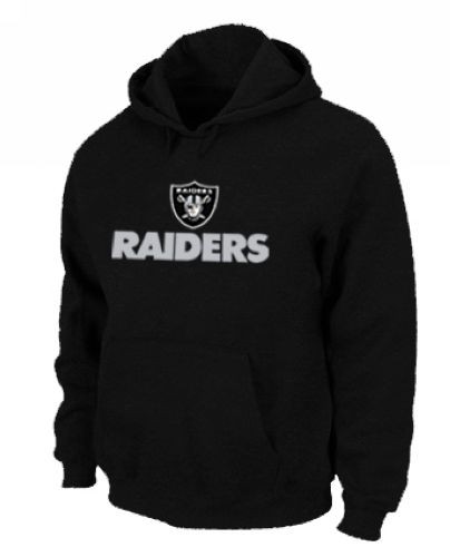 Oakland Raiders Logo Pullover Black Hoodie