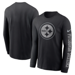 Pittsburgh Steelers Black Long Sleeve T-Shirt