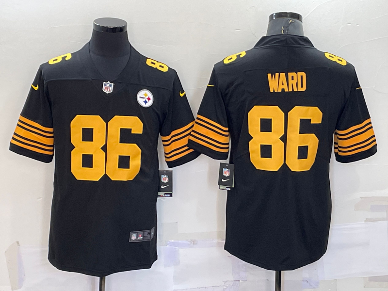 Steelers 86 Hines Ward Black Color Rush Limited Men Jersey