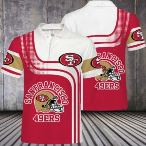 San Francisco 49ers Helmet Logo Polo