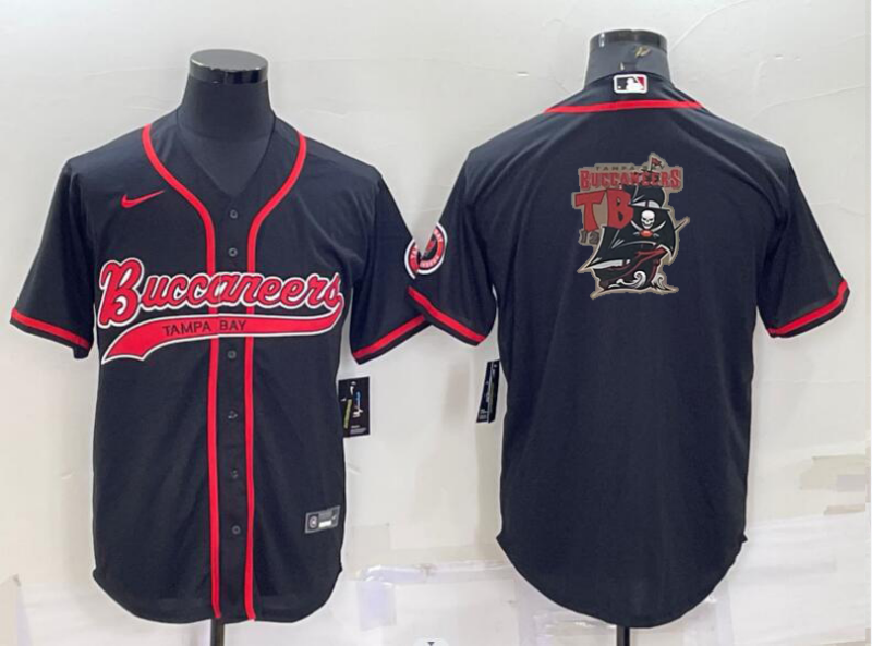 Nike Buccaneers Blank Black Vapor Baseball Logo Limited Men Jersey