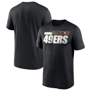 San Francisco 49ers 2020 Black Sideline Impact Legend Performance T-Shirt