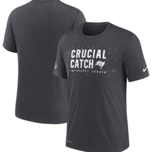 Buccaneers Charcoal 2021 Crucial Catch Performance T-Shirt