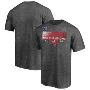 Buccaneers Branded Charcoal 2020 NFC Champions Big & Tall Scramble Men T-Shirt