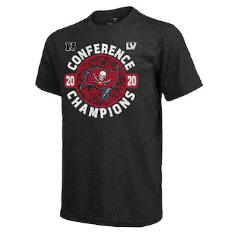 Buccaneers Branded Pewter 2020 NFC Champions End Zone Men T-Shirt