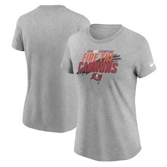 Buccaneers Charcoal 2020 NFC Champions Local Women T-Shirt