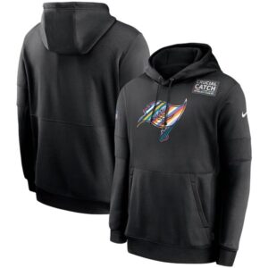 Tampa Bay Buccaneers 2020 Black Crucial Catch Sideline Performance Pullover  Hoodie