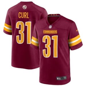 Nike Washington Commanders 31 Kamren Curl 2022 Burgundy Game Men Jersey