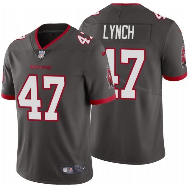 Nike Buccaneers 47 John Lynch 2020 New Grey Vapor Untouchable Limited Men Jersey