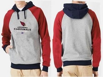 Arizona Cardinals Grey And Red Men's Football Hoodie