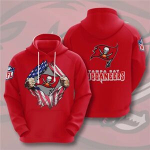 Tampa Bay Buccaneers Red 3D Trending T-Shirt Hoodie