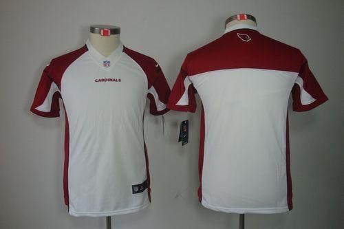 Nike Arizona Cardinals Blank White Youth Embroidered Jersey