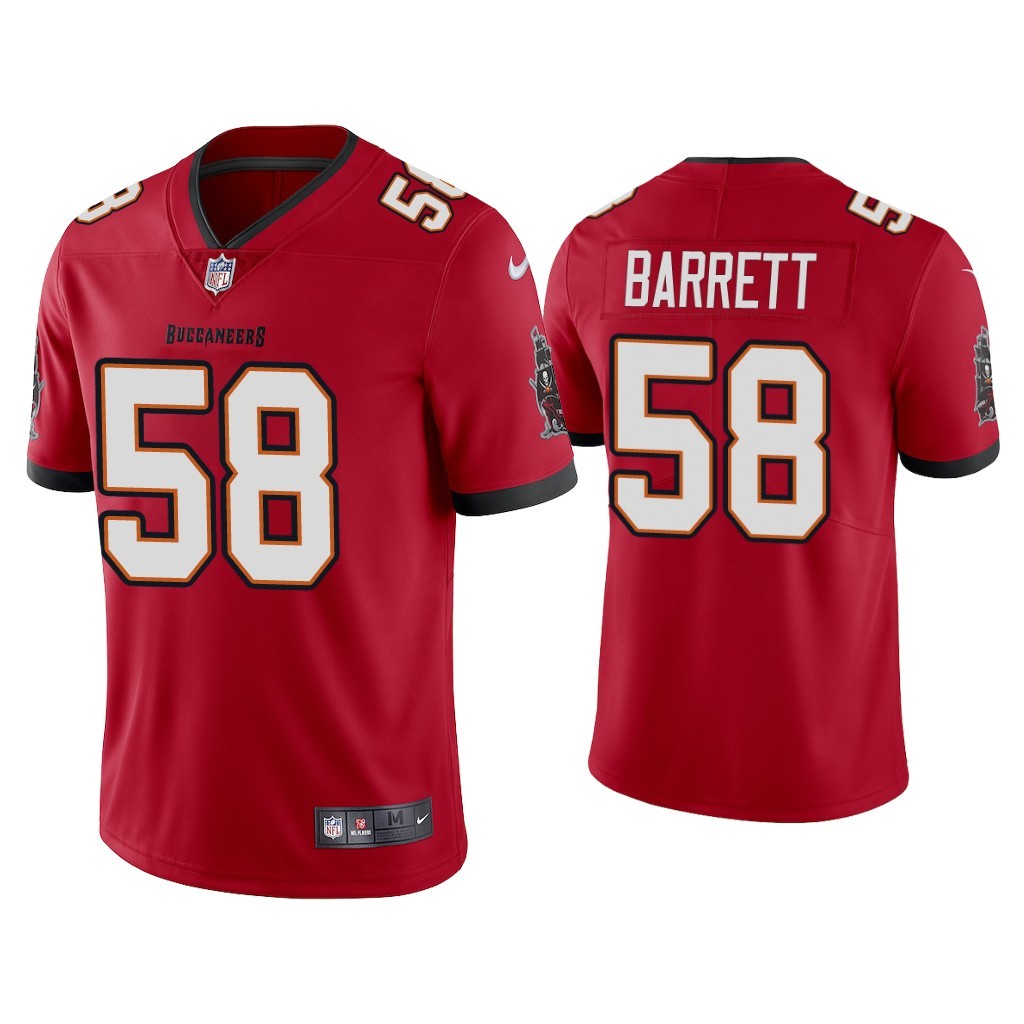 Nike Buccaneers 58 Shaquil Barrett 2020 New Red Vapor Untouchable Limited Men Jersey