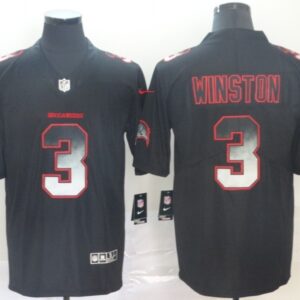 Tampa Bay Buccaneers 3 Jameis Winston Black 2019 Smoke Fashion Limited Men Jersey