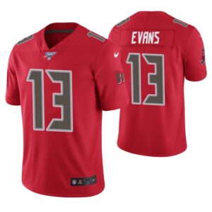 Tampa Bay Buccaneers 13 Mike Evans Red  100th Season Vapor Untouchable Limited  Men Jersey