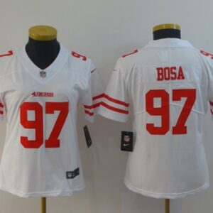 49ers 97 Nick Bosa White 2019 Draft Vapor Untouchable Limited Women Jersey
