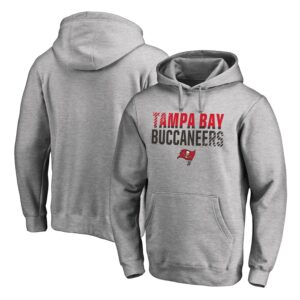 Tampa Bay Buccaneers Pro Line Ash Fade Out Pullover Men Hoodie