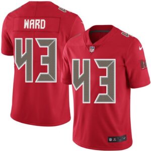 Buccaneers 43 T.J. Ward Red Color Rush Limited Men Jersey