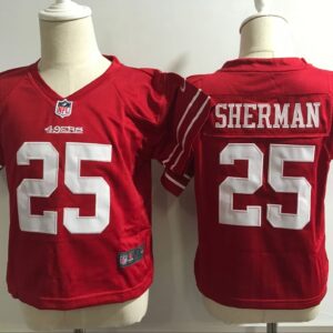 49ers 25 Richard Sherman Red Toddler Jersey