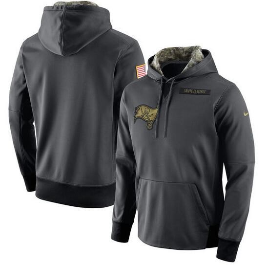 Tampa Bay Buccaneers Anthracite Salute to Service Player Performance Hoodie