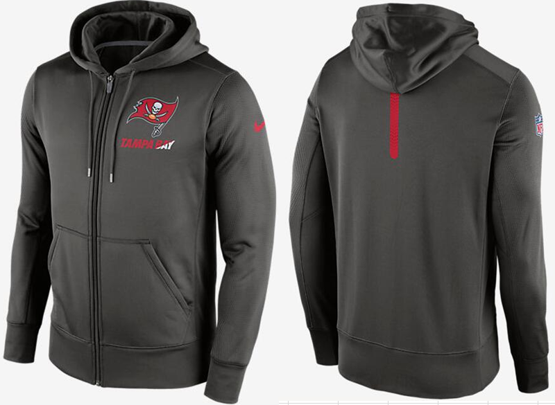 Nike Buccaneers D.Grey Team Logo Full Zip Hoodie