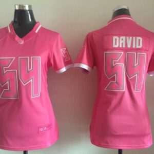 Tampa Bay Buccaneers 54 Lavonte David Pink Women Jersey