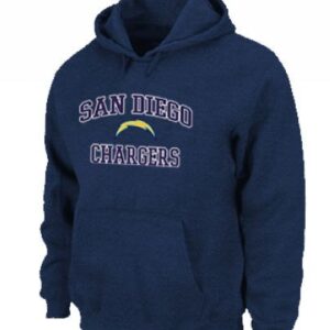 San Diego Chargers Heart & Soul Pullover Dark Blue Hoodie