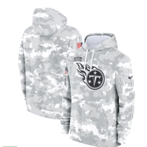 Tennessee Titans 2024 White Grey Salute To Service Hoodie (Runs Small)