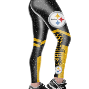 Pittsburgh Steelers Black Leggings
