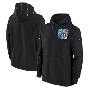 Titans Black 2023 Crucial Catch Club Pullover Hoodie