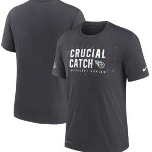 Titans Charcoal 2021 Crucial Catch Performance T-Shirt