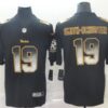 Pittsburgh Steelers  19 JuJu Smith-Schuster 2019 Black Smoke Fashion Limited Men Jersey
