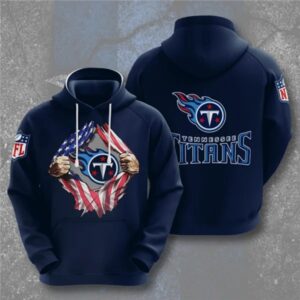 Tennessee Titans Navy 3D Trending T-Shirt  Hoodie
