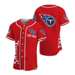 Tennessee Titans Baseball Customized Jersey (2)