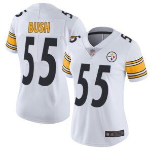 Steelers 55 Devin Bush White 2019 Draft Vapor Untouchable Limited Women Jersey