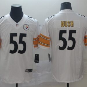 Steelers 55 Devin Bush White 2019 Draft Vapor Untouchable Limited Men Jersey