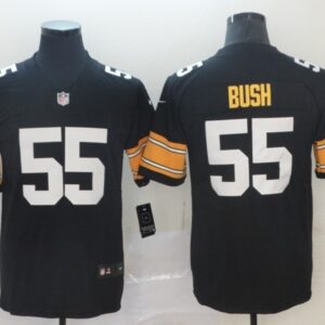 Steelers 55 Devin Bush Black 2019 Draft Vapor Untouchable Throwback Number Limited Men Jersey