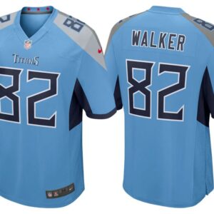 Titans Delanie Walker Light Blue 2018 Game Men Jersey