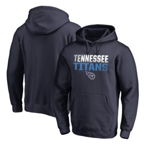 Tennessee Titans Pro Line Navy Fade Out Pullover Men Hoodie