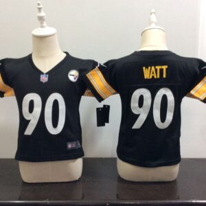 Steelers 90 T.J. Watt Black Toddler Jersey