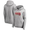 San Francisco 49ers Pro Line Ash Side Stripe Pullover Women Hoodie