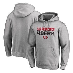 San Francisco 49ers Pro Line Ash Fade Out Pullover Men Hoodie