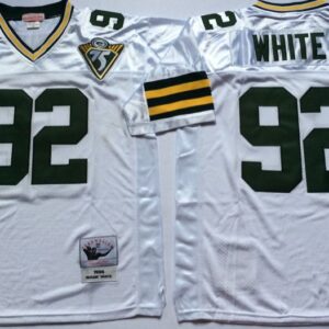 Packers 92 Reggie White M&N Throwback Men Jersey