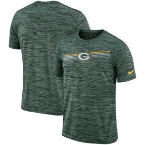 Nike Green Bay Packers Sideline Velocity Performance T-Shirt Heathered Green