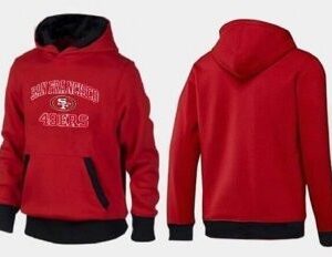 San Francisco 49ers Red And Black Football Hoodie
