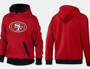 San Francisco 49ers Red And Black Football Hoodie