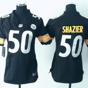 Pittsburgh Steelers No.50 Ryan Shazier Black Women Jersey