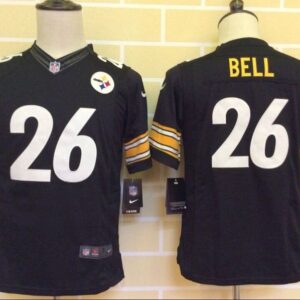Steelers 26 Le'Veon Bell Black Youth Jersey