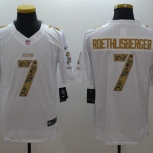 Steelers 7 Ben Roethlisberger White Salute To Service Limited Jersey