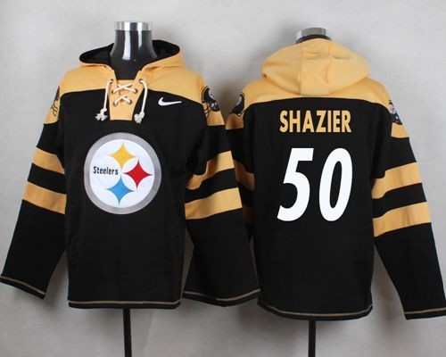 Steelers 50 Ryan Shazier Black Player Pullover Sweatshirt Hoodie